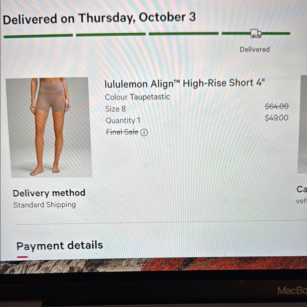 FLASH SALE - Lululemon Align High-Rise Short 4" in Taupe